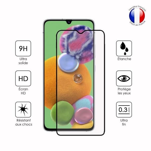 Pack 3 HELA skyddsfilmer för Samsung Galaxy A90 i ultrabeständigt härdat glas (maximal hårdhet)