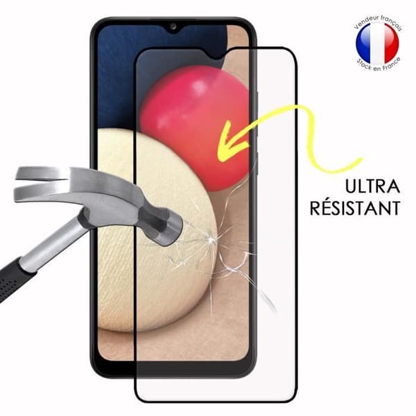 Pack 2 HELA skyddsfilmer för Samsung Galaxy A02s i ultrabeständigt härdat glas (maximal hårdhet)