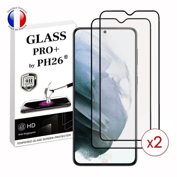 Pack 2 HELA skyddsfilmer för Samsung Galaxy S21 i ultrabeständigt härdat glas (Maximal hårdhet)