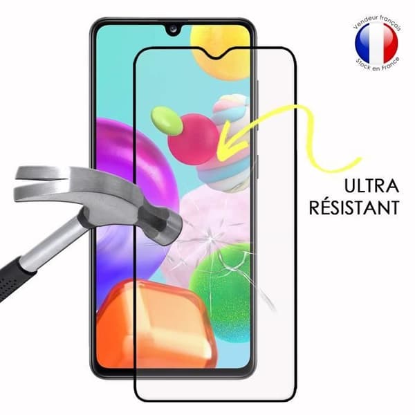 Paket med 2 HELA skyddsfilmer för Samsung Galaxy A41 i ultrabeständigt härdat glas (maximal hårdhet)