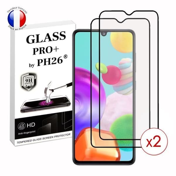 Paket med 2 HELA skyddsfilmer för Samsung Galaxy A41 i ultrabeständigt härdat glas (maximal hårdhet)