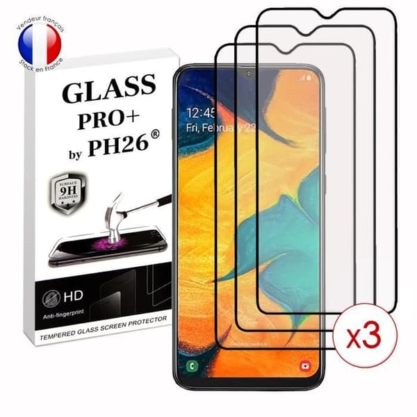 Pack 3 HELA skyddsfilmer för Samsung Galaxy A40s i ultrabeständigt härdat glas (maximal hårdhet)