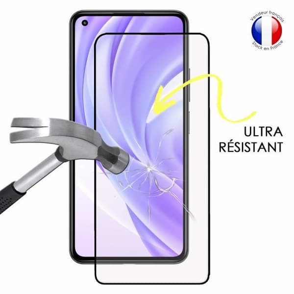 Pack 2 HELA skyddsfilmer för Xiaomi MI 11 Lite i ultrabeständigt härdat glas (Maximal hårdhet)