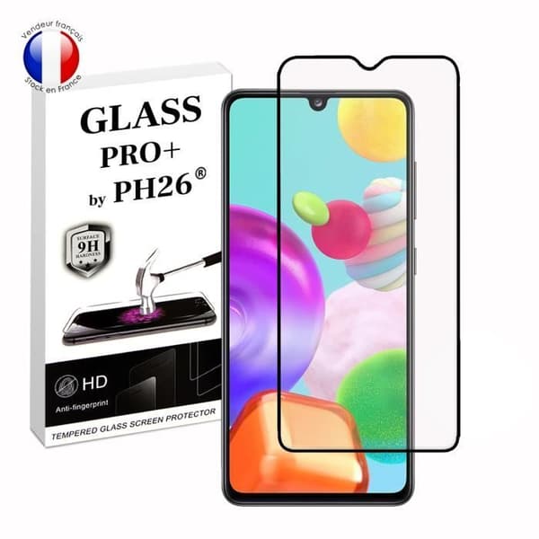 FULL skyddsfilm för Samsung Galaxy A41 i ultrabeständigt härdat glas (maximal hårdhet)