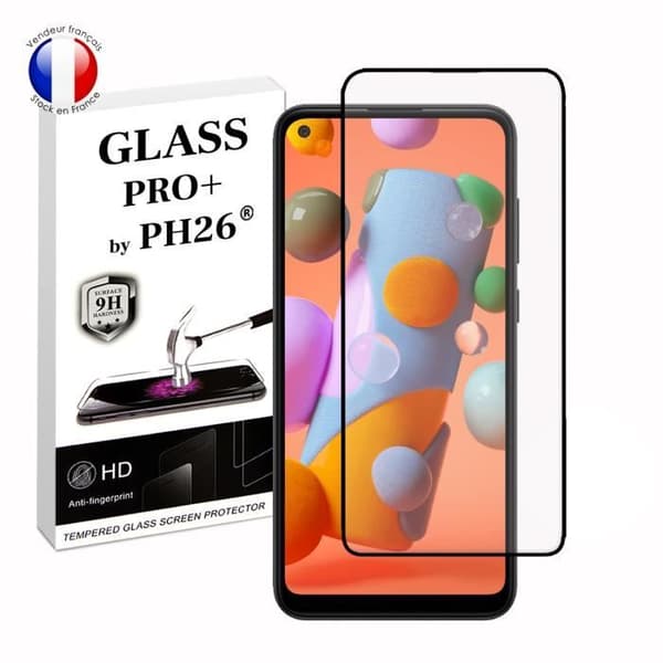 FULL skyddsfilm för Samsung Galaxy A11 i ultrabeständigt härdat glas (maximal hårdhet)