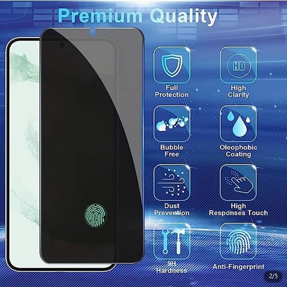 [2-PACK] Samsung Galaxy S24 Privacy skärmskydd