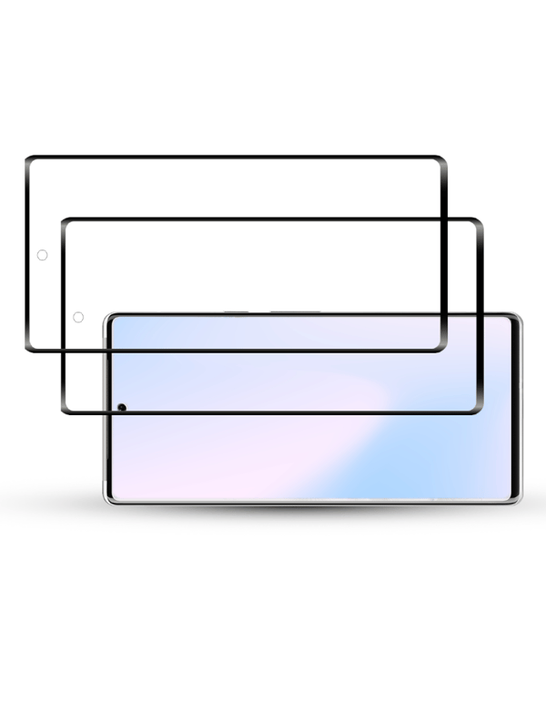 2-Pack GOOGLE PIXEL 6 PRO Skärmskydd - Härdat Glas 9H - Super kvalitet 3D
