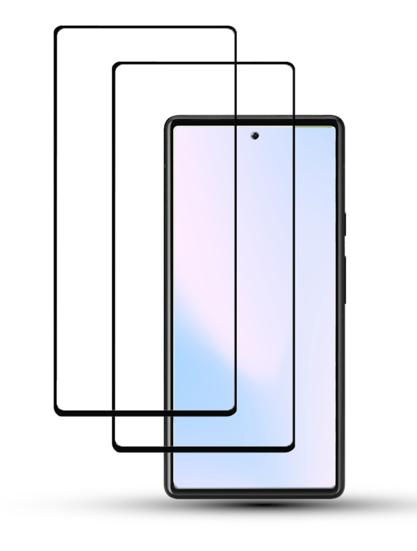 2-Pack GOOGLE PIXEL 6A Skärmskydd - Härdat Glas 9H - Super kvalitet 3D