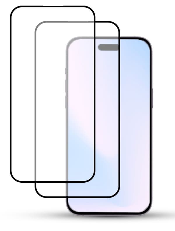 2-Pack IPHONE 15 Skärmskydd - Härdat Glas 9H - Super kvalitet 3D