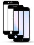 Miniatyrbild 1 av 3: 2-Pack IPHONE 8 BLACK Skärmskydd - Härdat Glas 9H - Super kvalitet 3D