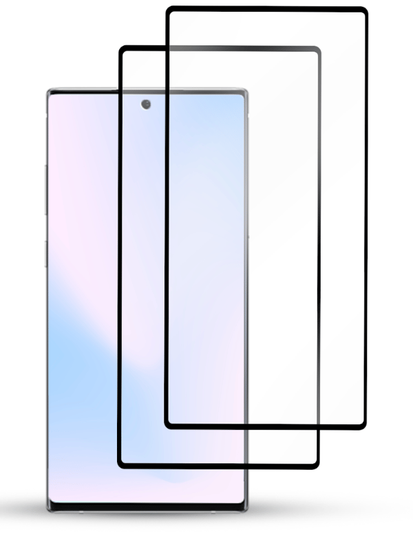 2-Pack Samsung NOTE 10 PLUS Skärmskydd - Härdat Glas 9H - Super kvalitet 3D