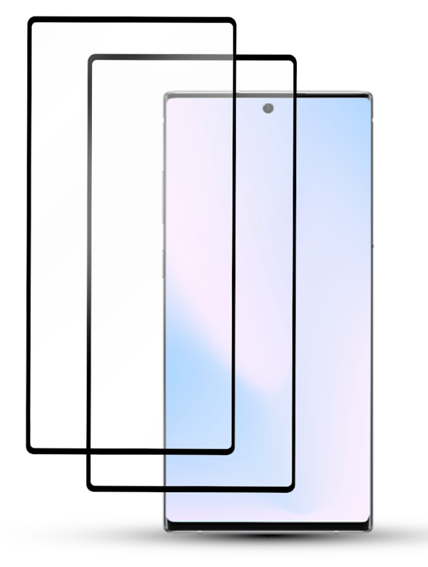 2-Pack Samsung NOTE 10 PLUS Skärmskydd - Härdat Glas 9H - Super kvalitet 3D