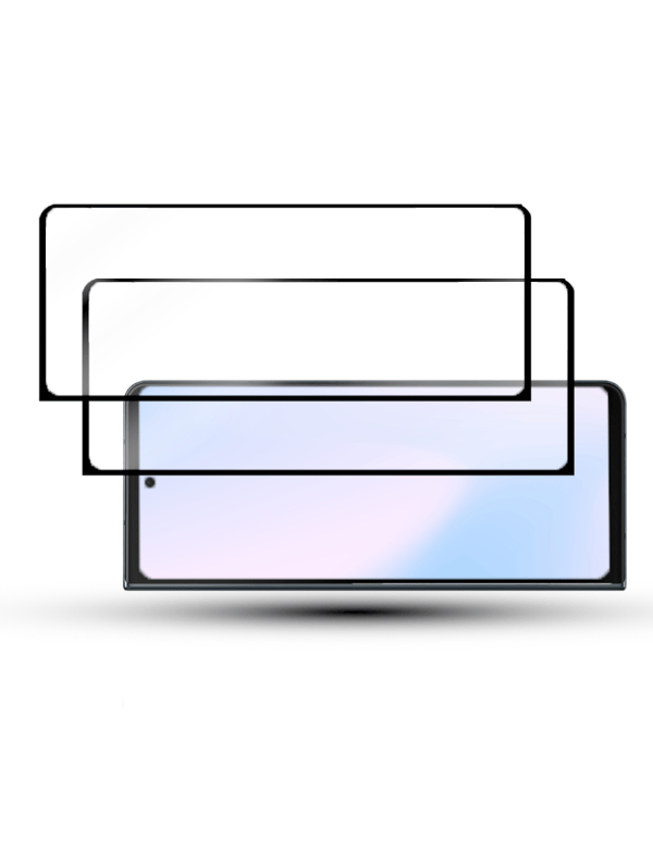 2-Pack Samsung Z FOLD 5 5G Skärmskydd - Härdat Glas 9H - Super kvalitet 3D