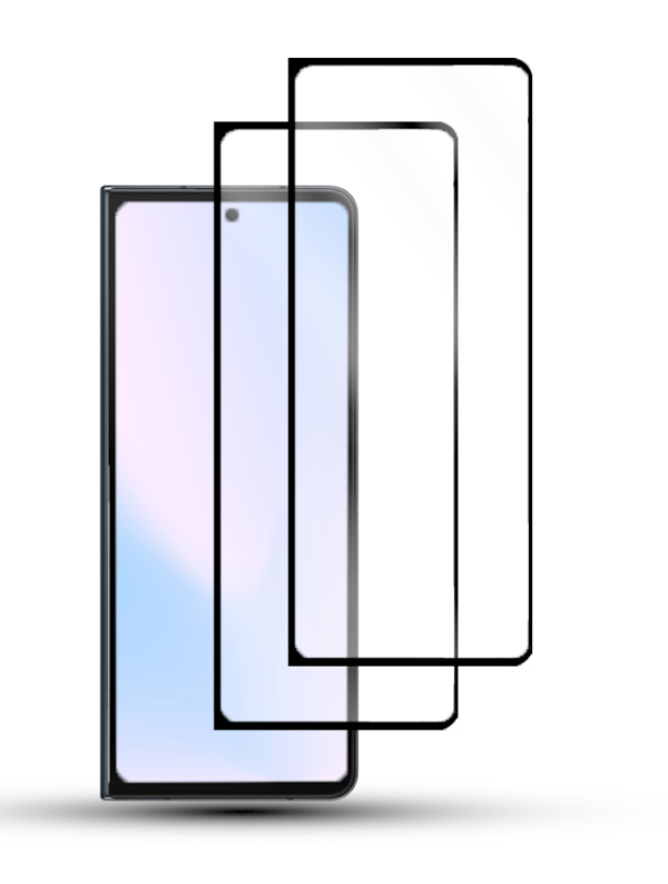 2-Pack Samsung Z FOLD 5 5G Skärmskydd - Härdat Glas 9H - Super kvalitet 3D