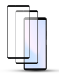 Miniatyrbild 1 av 3: 2-Pack SONY XPERIA 10 III Skärmskydd - Härdat Glas 9H - Super kvalitet 3D