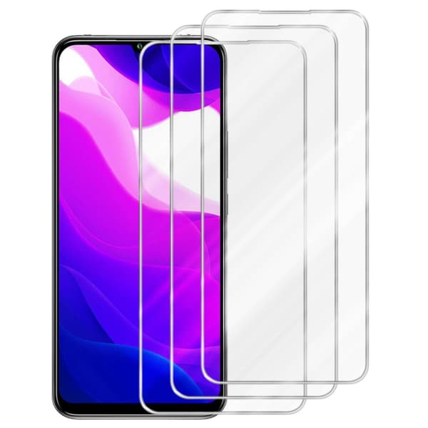 Xiaomi Mi 10 LITE 3x Skärmskydd Skyddsglas Skyddsfilm Härdat (Tempered)-glas för skydd