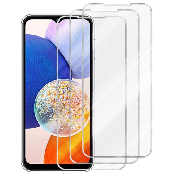 Samsung Galaxy A14 4G / 5G 3x Skärmskydd Skyddsglas Skyddsfilm Härdat (Tempered)-glas för skydd