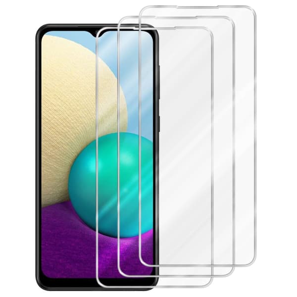 Samsung Galaxy A02 / M02 3x Skærmbeskytter Beskyttelsesglas