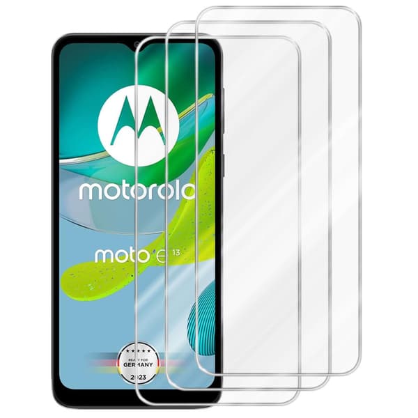3x Skjermbeskytter Skärmskyddtil til Motorola MOTO E13 Herdet Skjermglass