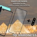 Miniatyrbild 3 av 5: 1-Pack ONEPLUS NORD Skärmskydd & 1-Pack linsskydd - Härdat Glas 9H - Super kvalitet 3D