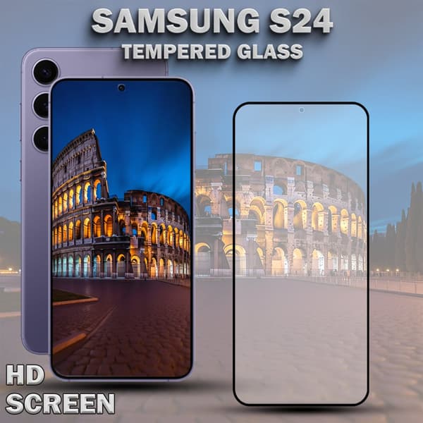 1-Pack SAMSUNG S24 Skärmskydd - Härdat Glas 9H - Super kvalitet 3D