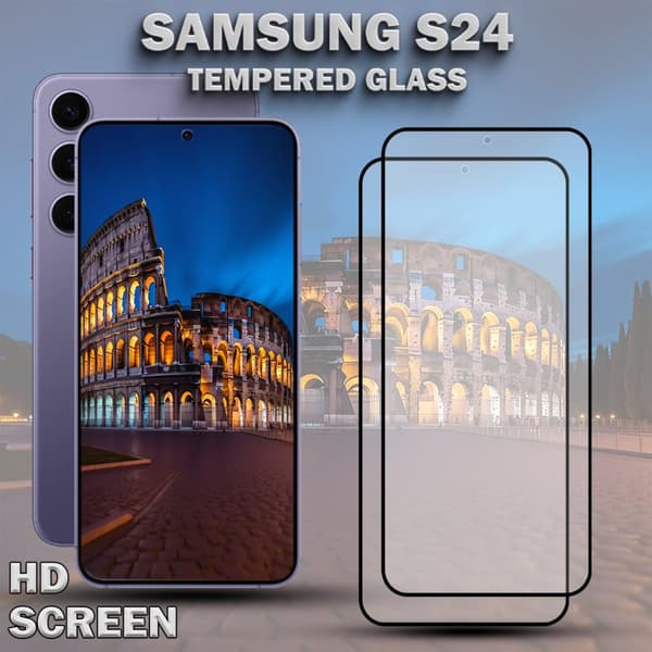 2-Pack SAMSUNG S24 Skärmskydd - Härdat Glas 9H - Super kvalitet 3D
