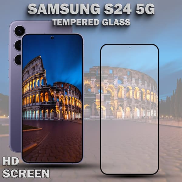 1-Pack SAMSUNG S24 5G Skärmskydd - Härdat Glas 9H - Super kvalitet 3D