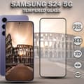 Miniatyrbild 1 av 5: 1-Pack SAMSUNG S24 5G Skärmskydd - Härdat Glas 9H - Super kvalitet 3D