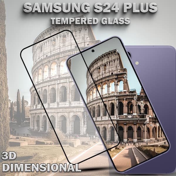 1-Pack SAMSUNG S24 PLUS Skärmskydd - Härdat Glas 9H - Super kvalitet 3D