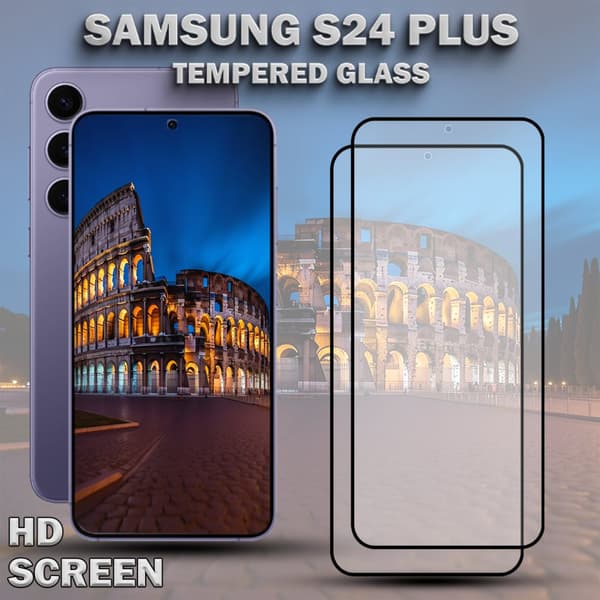 2-Pack SAMSUNG S24 PLUS Skärmskydd - Härdat Glas 9H - Super kvalitet 3D