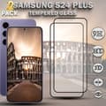 Miniatyrbild 1 av 5: 2-Pack SAMSUNG S24 PLUS Skärmskydd - Härdat Glas 9H - Super kvalitet 3D