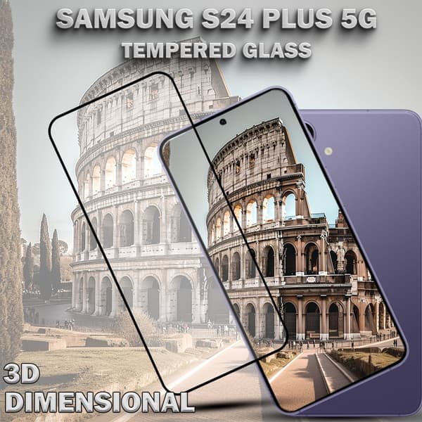 1-Pack SAMSUNG S24 PLUS 5G Skärmskydd - Härdat Glas 9H - Super kvalitet 3D