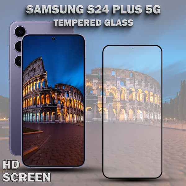 1-Pack SAMSUNG S24 PLUS 5G Skärmskydd - Härdat Glas 9H - Super kvalitet 3D