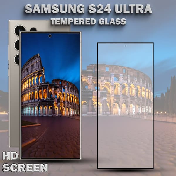 1-Pack SAMSUNG S24 ULTRA Skärmskydd - Härdat Glas 9H - Super kvalitet 3D