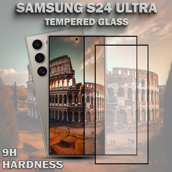 2-Pack SAMSUNG S24 ULTRA Skärmskydd - Härdat Glas 9H - Super kvalitet 3D