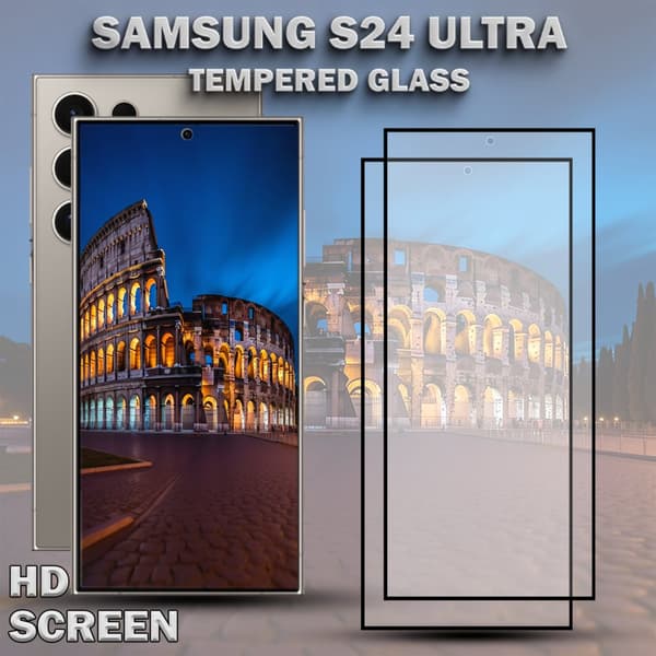 2-Pack SAMSUNG S24 ULTRA Skärmskydd - Härdat Glas 9H - Super kvalitet 3D