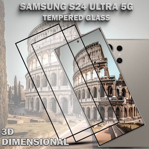 2-Pack SAMSUNG S24 ULTRA 5G Skärmskydd - Härdat Glas 9H - Super kvalitet 3D