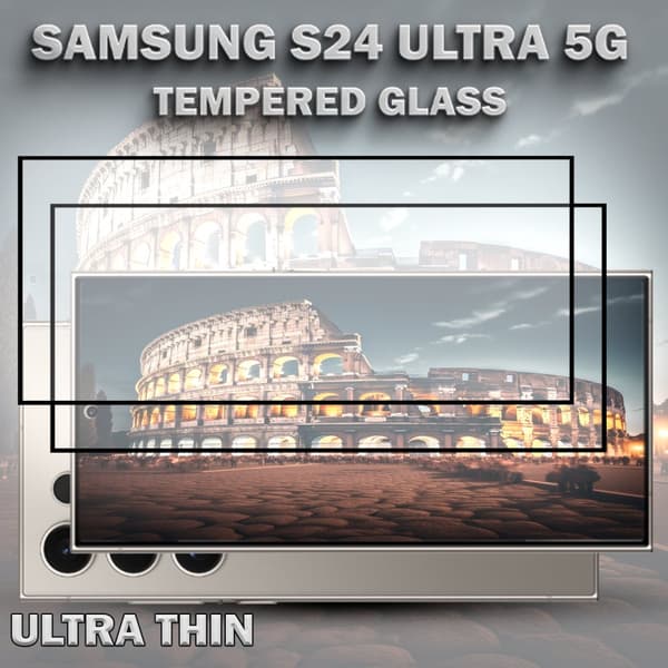 2-Pack SAMSUNG S24 ULTRA 5G Skärmskydd - Härdat Glas 9H - Super kvalitet 3D
