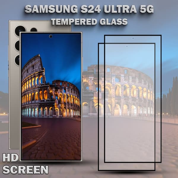 2-Pack SAMSUNG S24 ULTRA 5G Skärmskydd - Härdat Glas 9H - Super kvalitet 3D