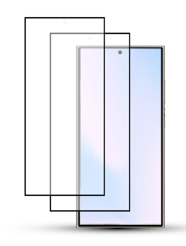 2-Pack SAMSUNG S24 ULTRA Skärmskydd - Härdat Glas 9H - Super kvalitet 3D