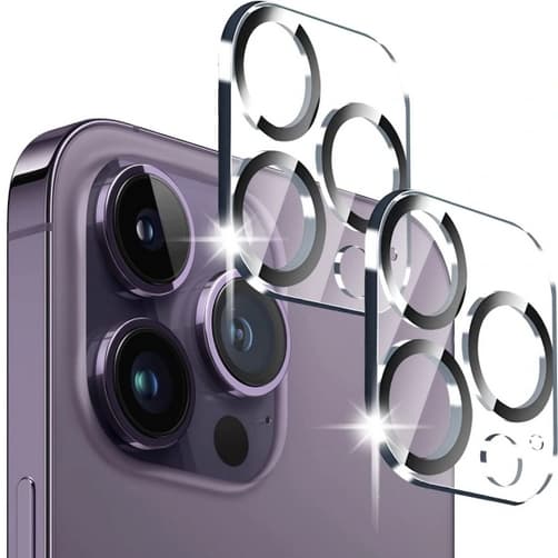2-Pack hærdet glas Linsebeskyttelse til iPhone 14 Pro Max