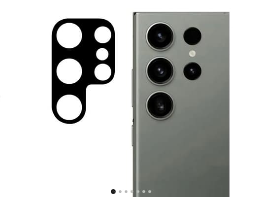 2 Pakke Samsung S 24 Ultra Lens Protector i hærdet glas