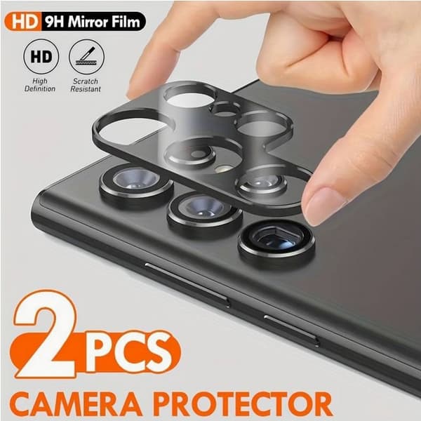 2-pack Samsung S 24 Ultra linsskydd i härdat glas