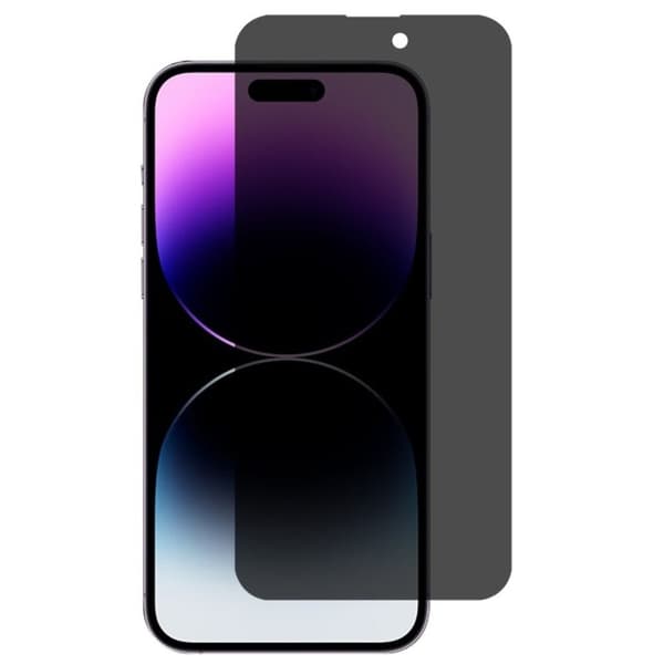 iPhone 15 Pro Max Privacy Matt skärmskydd - Svart