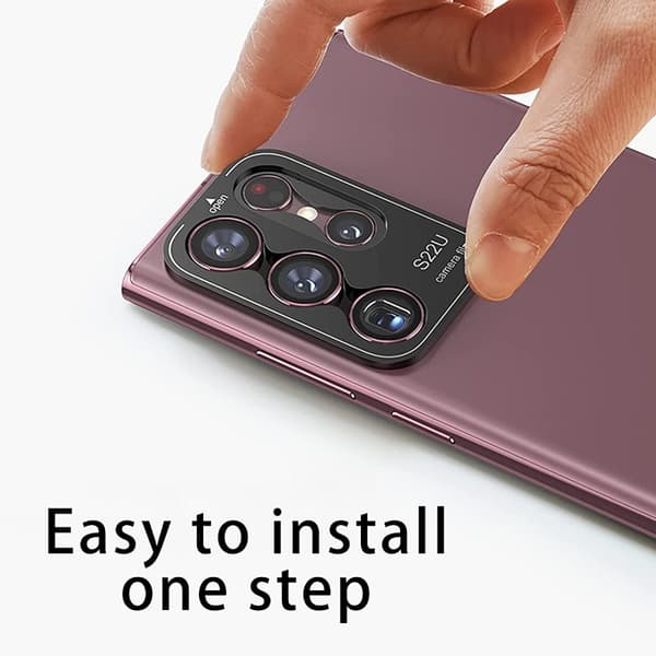 Burgunder Samsung S22 Ultra kameralinsedeksel