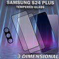 Miniatyrbild 4 av 5: 2-Pack SAMSUNG S24 PLUS Skärmskydd & 1-Pack linsskydd - Härdat Glas 9H - Super kvalitet 3D
