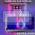 Miniatyrbild 5 av 5: 2-Pack SAMSUNG S24 PLUS 5G Skärmskydd & 1-Pack linsskydd - Härdat Glas 9H - Super kvalitet 3D
