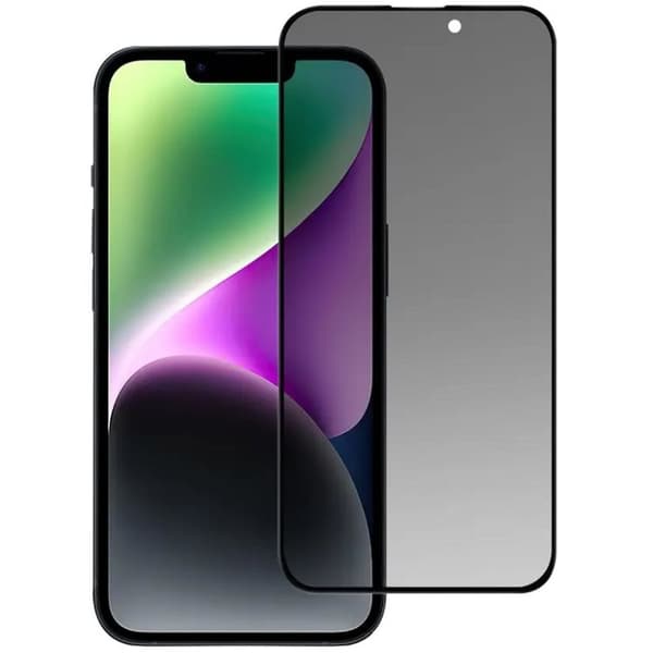 Weilis iPhone 15 / 15 Pro Privacy skärmskydd i härdat glas