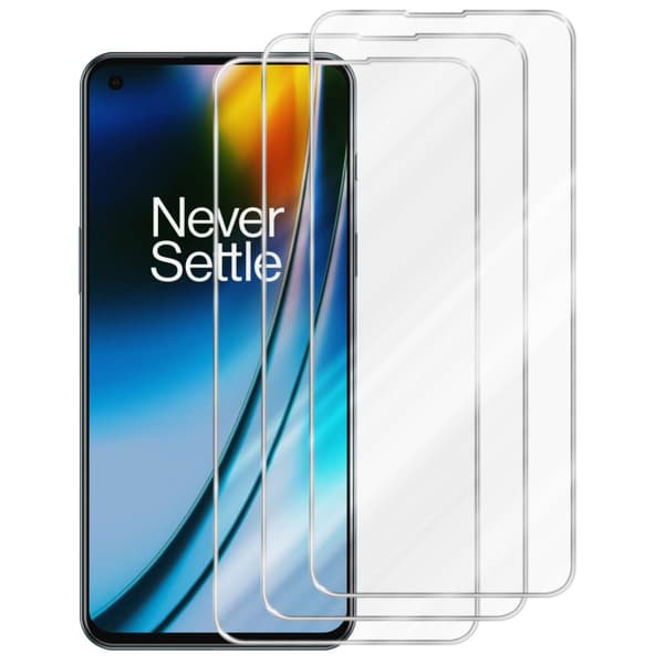 OnePlus Nord 2 5G 3x Skärmskydd Skyddsglas Skyddsfilm Härdat (Tempered)-glas för skydd