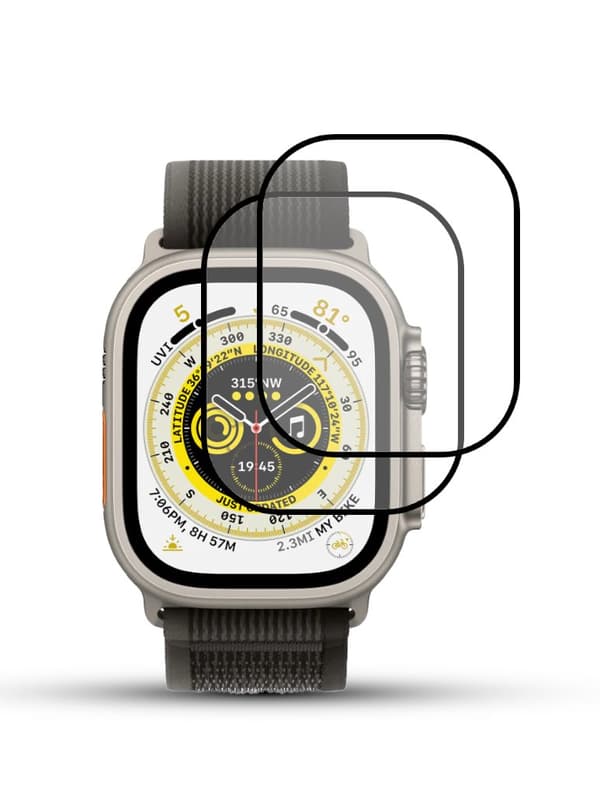 2-Pack APPLE WATCH 45MM Skärmskydd - Härdat Glas 9H - Super kvalitet 3D